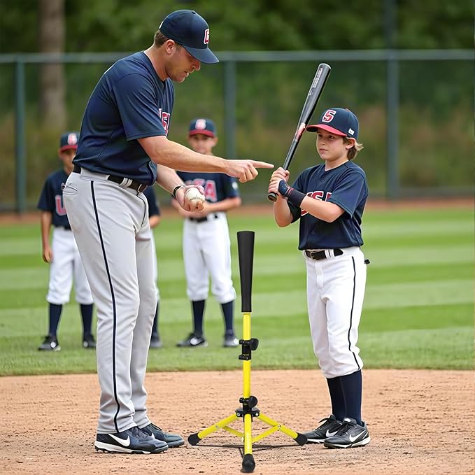 Baseball Tee for Kids,Batting Tee,Softball Tee,Youth Hitting Tee,Teeball Tee,Travel Tee,Easy Adjustable Height