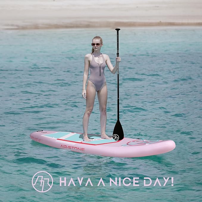 AIR-STONE 10'6” 450 lb Capacity，Inflatable Stand Up Paddle Board with sup Accessories Including Backpack, Repairing Kits, Non-Slip Deck, Leash, 3 Fins, Paddle and Hand Pump