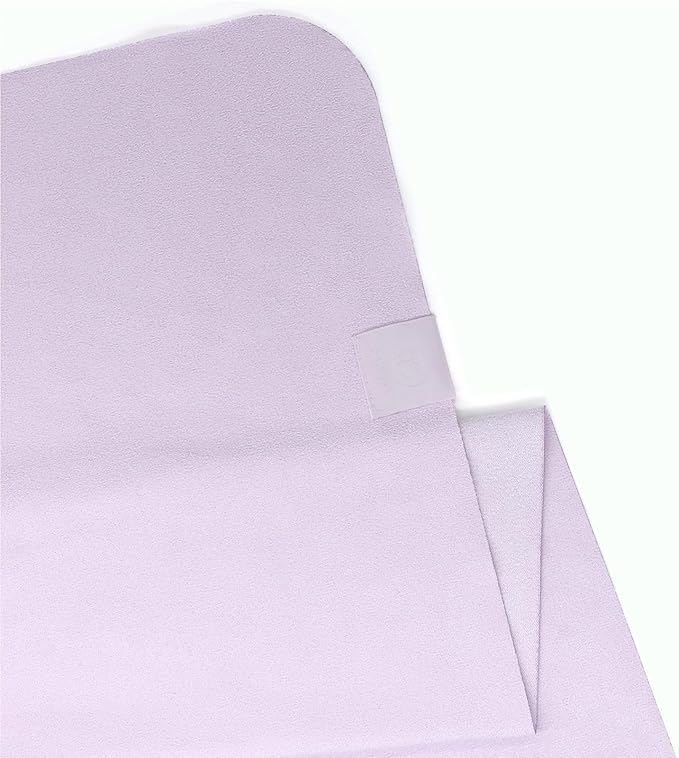 Eunzel Hot Yoga Towel, Super Absorbent Yoga Mat Towel Soft Suede Microfiber Non-Slip Towel for Bikram Pilates and Yoga Mats 72" x 26.5", Taro Purple