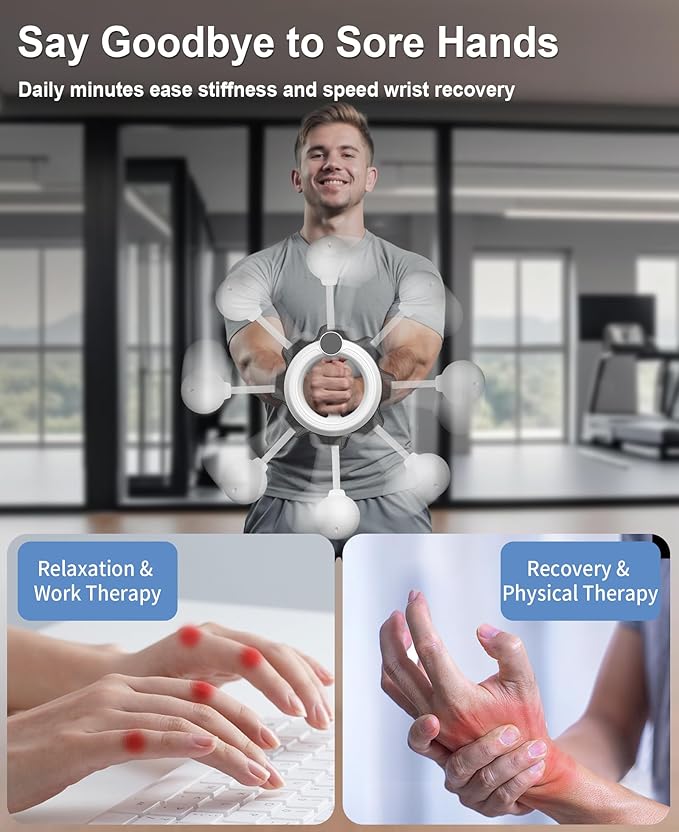 Arm Workout for Men and Women, 360° Hand-Crank Forearm Trainer, Chest Trainer,Shoulders and Arm Muscle Training Fitness Equipment, Home Workout Equipment and Gym Workouts