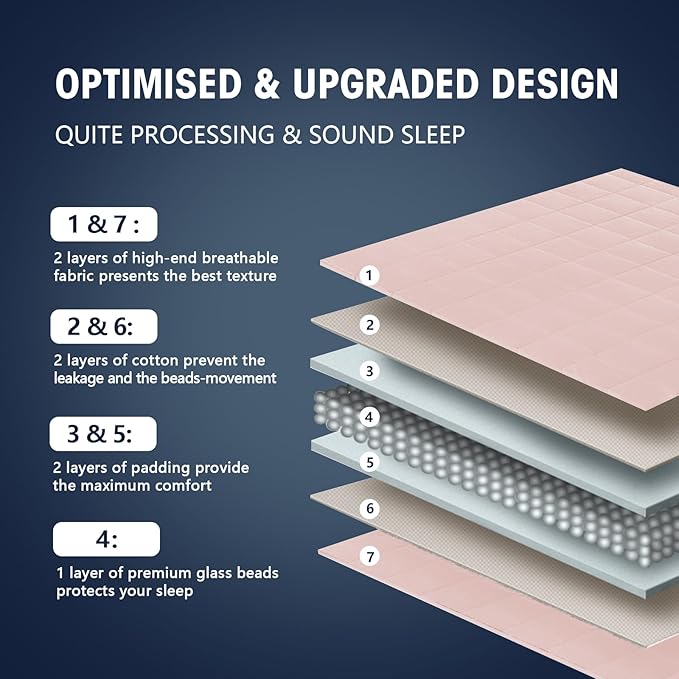 King Size Weighted Blanket for Adults (30 lbs, 80” x 87”, Pink Grey) Cooling Heavy Blanket for Sleeping Perfect for 290-310 lbs, Breathable Blanket for Adults & Couple All Season, Machine Washable