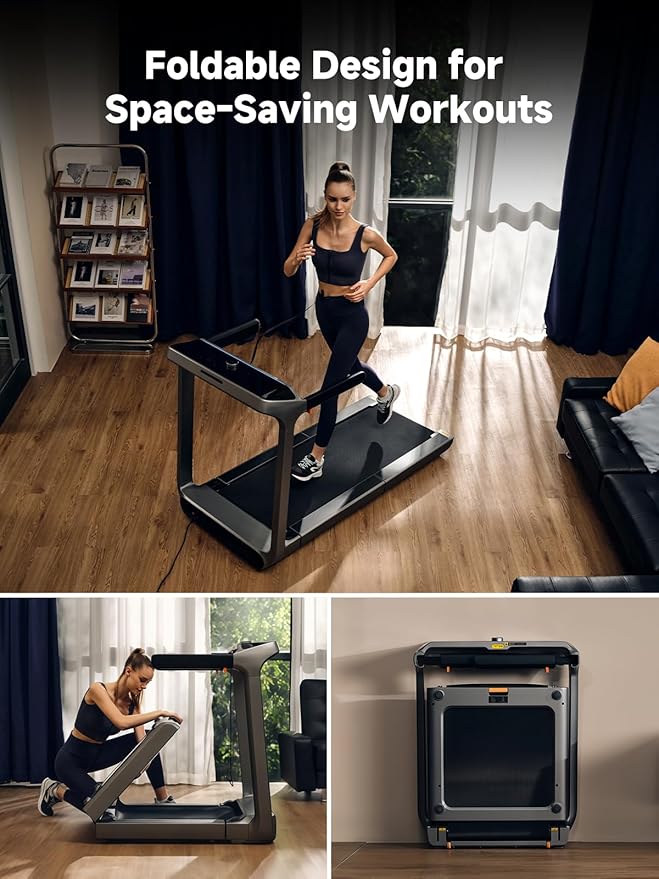WALKINGPAD X Series Folding Treadmills for Home, Smart Vertical Fold, LED Display with Rotary Control, No Assembly