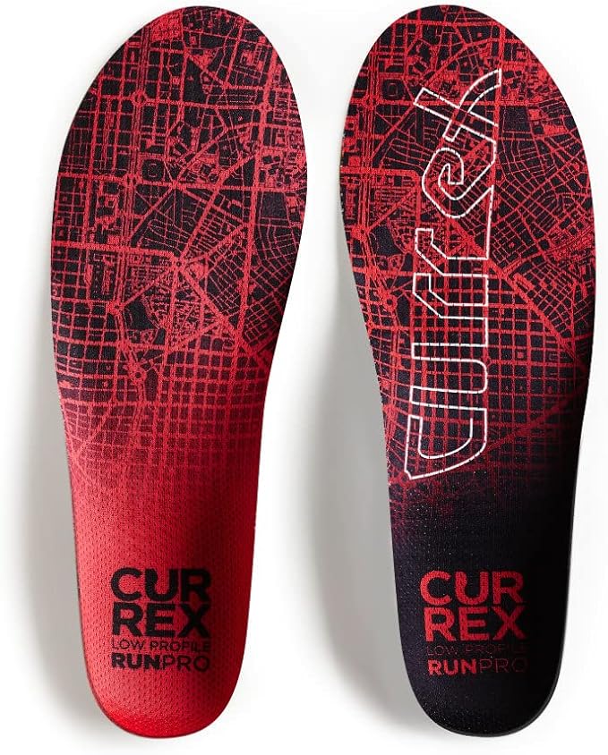 CURREX RunPro Insoles for Running Shoes – Arch Support Inserts to Help Reduce Fatigue, Prevent Injuries & Boost Performance – for Men & Women – Low Arch, XL