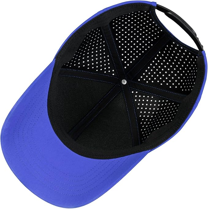 VOBOOM Men Quick Dry Baseball Cap Laser Cut Mesh Ball Curved Brim Snapback Hat