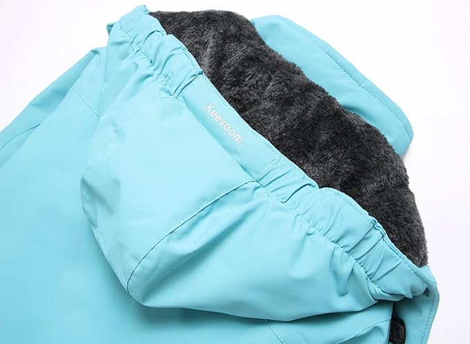 Keevoom Girl's Ski Jacket Winter Warm Thick Snow Coat Windproof Kids Outdoor Hooded Jackets