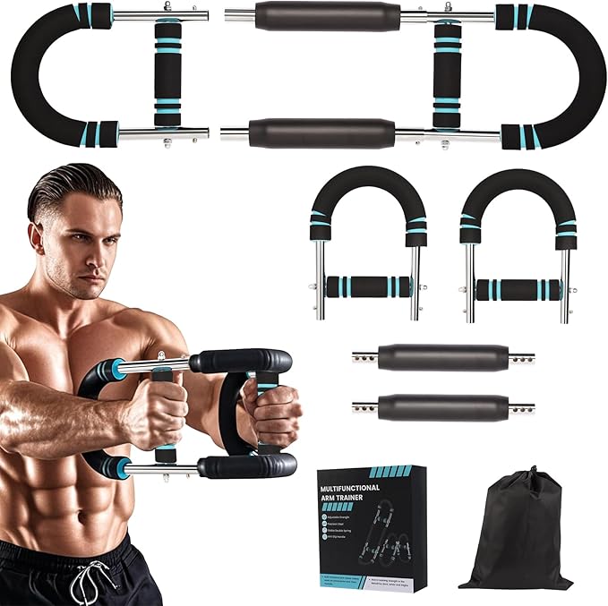 Twister Arm Trainer,Adjustable Resistance Bar for Full Body Workout, Arm Strengthener for Men & Women, Fitness Equipment for Strength Training