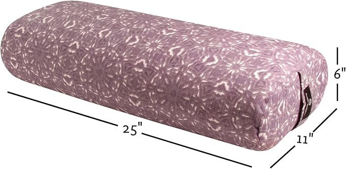 Hugger Mugger Standard Yoga Bolster - Firm, Supportive, Handmade, Durable