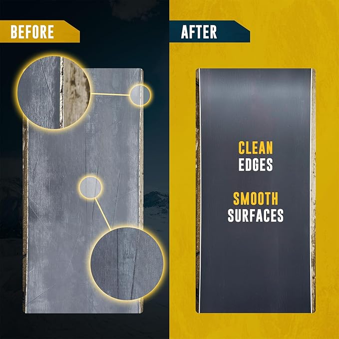 Winterial Snowboard and Ski Tuning Kit, with Iron, All-Temp Snowboard Wax, Angled Edge Tuner File