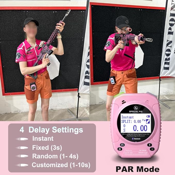 Shot Timer for Shooting Competition,Shot Timers with Protect Cover,Seamless Connection Device, Shooting Timer for Training&Dry Fire