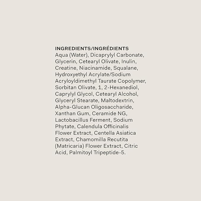 The Nue Co. BARRIER CULTURE MOISTURIZER, Hydrates Skin, pre- and probiotic with Ceramides, Peptides, Niacinamide and Squalane, For All Skin Types, Vegan, Gluten Free, 1.69 fl oz