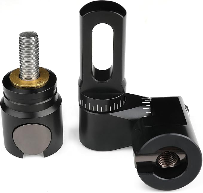 AMEYXGS Archery Bow Stabilizer for Compound Bow, 3K Carbon Fiber 6", 8", 10", 12" 15" Rods, Damping System, Weights Kit, Single Side V-Bar Mount,Quick Disconnect