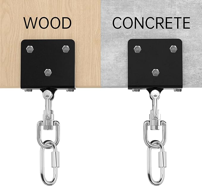 Heavy Bag Hanger for Heavy Bag Beam Mount 360° Rotation Boxing Bag Ceiling Mount I-Beam Punching Bag Hanger Beam Mount Hooks Fit Hanging Punching Bags and Swings (700 LB Capacity)