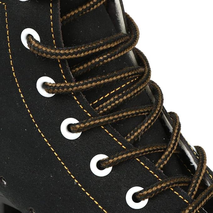 Roller Skates for Women and Men Cowhide High-Top Shoes Classic Double-Row Roller Skate Four-Wheel Roller Skates for Men Girls Unisex Christmas