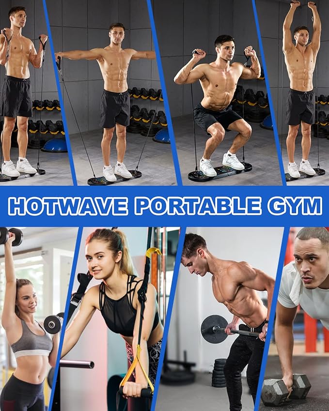 HOTWAVE Push Up Board Fitness, Portable Foldable 20 in 1 Push Up Bar at Home Gym, Pushup Handles for Floor. Professional Strength Training Equipment For Man and Women,Patent Pending