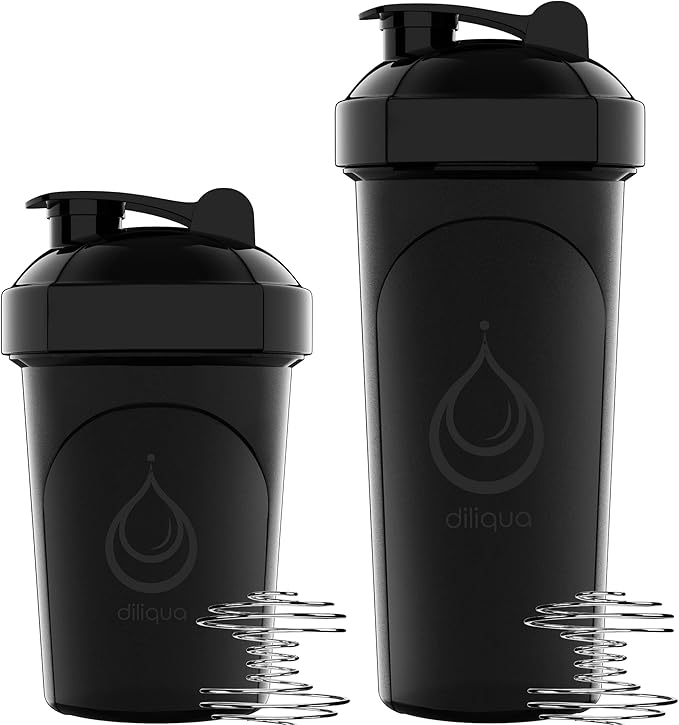 10 PACK- Shaker Bottles with Wire Whisks for Protein Mixes | Leakproof Blender Shaker Bottle Pack | BPA-Free & Dishwasher Safe | Large 28oz & Small 20oz shaker bottle | Shaker Cups for shakes