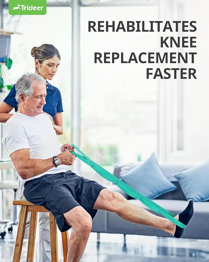 Trideer Stretching Strap Yoga Strap Yoga Band for Physical Therapy, 10 Loop Non-Elastic Yoga Straps for Stretching, Pilates, Exercise & Dancing, Stretch Band with Aesthetic Packaging for Women & Men