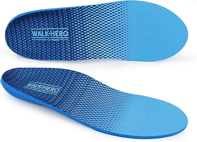 Plantar Fasciitis Feet Insoles Arch Supports Orthotics Inserts Relieve Flat Feet, High Arch (Mens 10-10 1/2 | Womens 12-12 1/2)