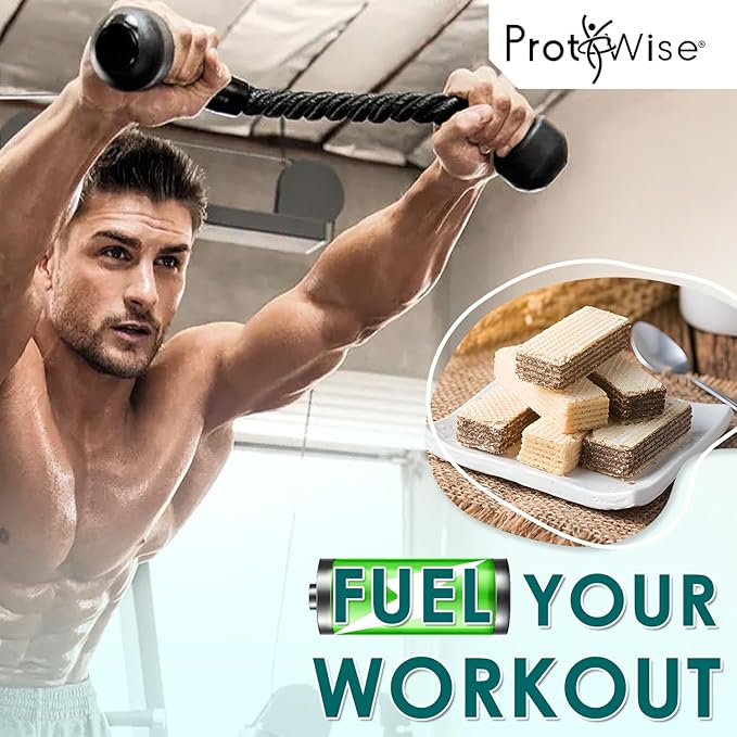 ProtiWise High Protein Wafers | Vanilla | 15g Protein Per Serving, Low Carb, Low Sugar, High Fiber Snack | Gluten-Free, Keto-Friendly Diet for Hunger Control & Weight Loss | 5/Box