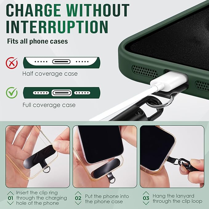 Adjustable Hand Wrist Strap Lanyard, Phone Lanyard With 2 Metal Tether Tabs, Phone Wrist Strap, Wrist Lanyard