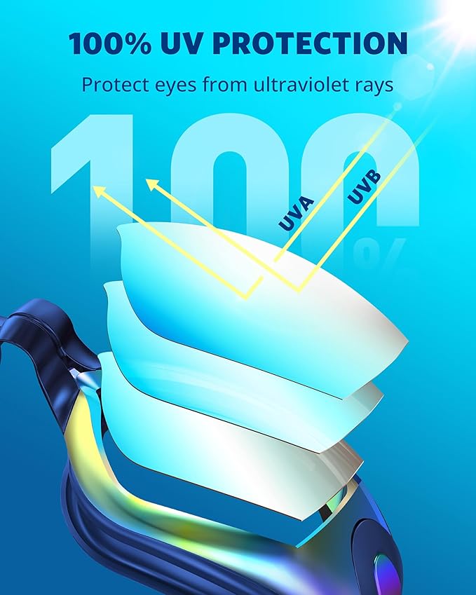 Aegend Swim Goggles, Swimming Goggles No Leaking Full Protection Adult Men Women Youth