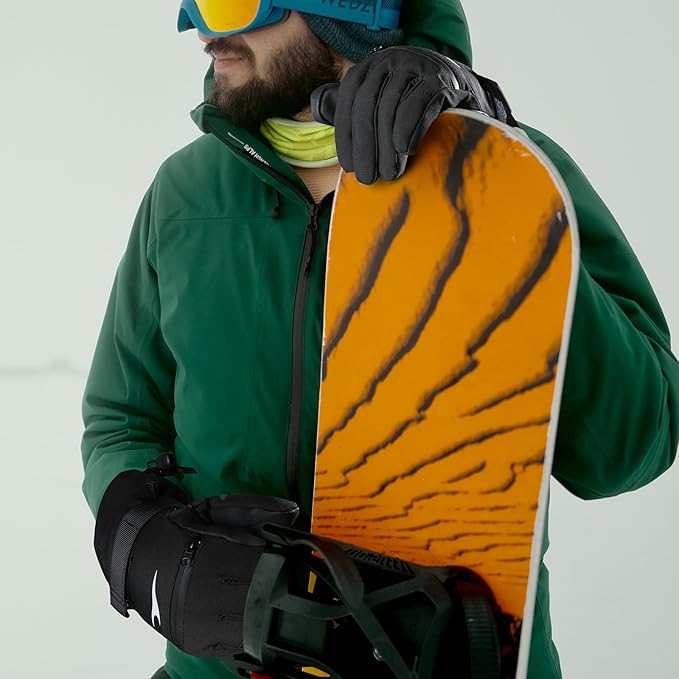 Achiou Ski Gloves,Winter Cold Weather Gloves for Men Women,Waterproof Touchscreen Snow Mittens