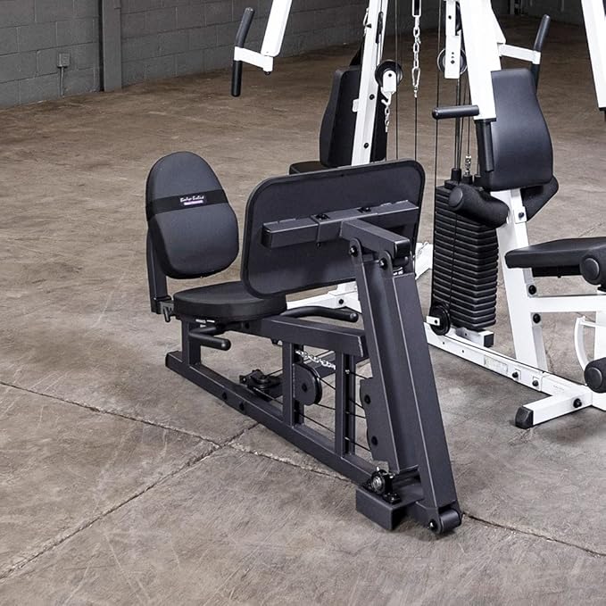 Body-Solid (EXM2500LPS) Multi-Station Home Gym Machine, Arm & Leg Strength Training Functional Exercise Workout Station, 210lbs. Weight Stack with Leg Press
