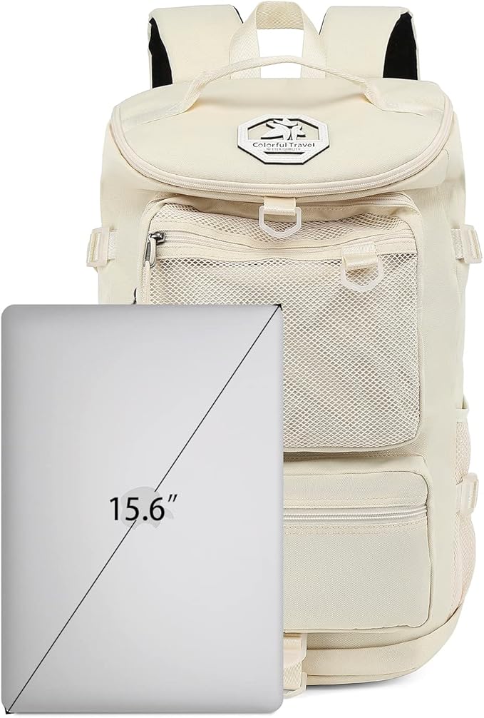 Kalesi Gym Duffle Bag Backpack 4-Way Waterproof with Shoes Compartment for travel Sport Hiking laptop (Sea salt white)