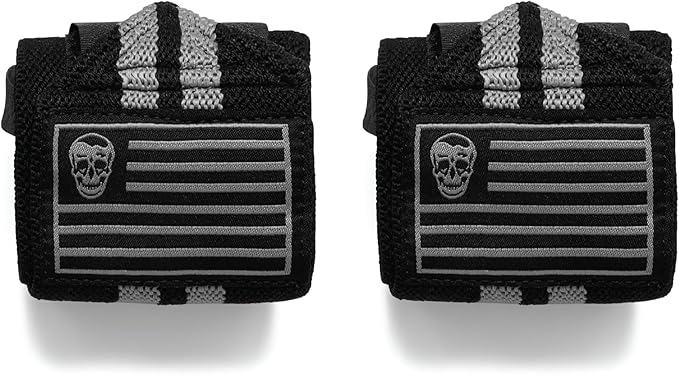 Gymreapers Weightlifting Wrist Wraps (IPF Approved) 18" Professional Quality Wrist Support with Heavy Duty Thumb Loop - Best Wrap for Powerlifting Competition, Strength Training, Bodybuilding