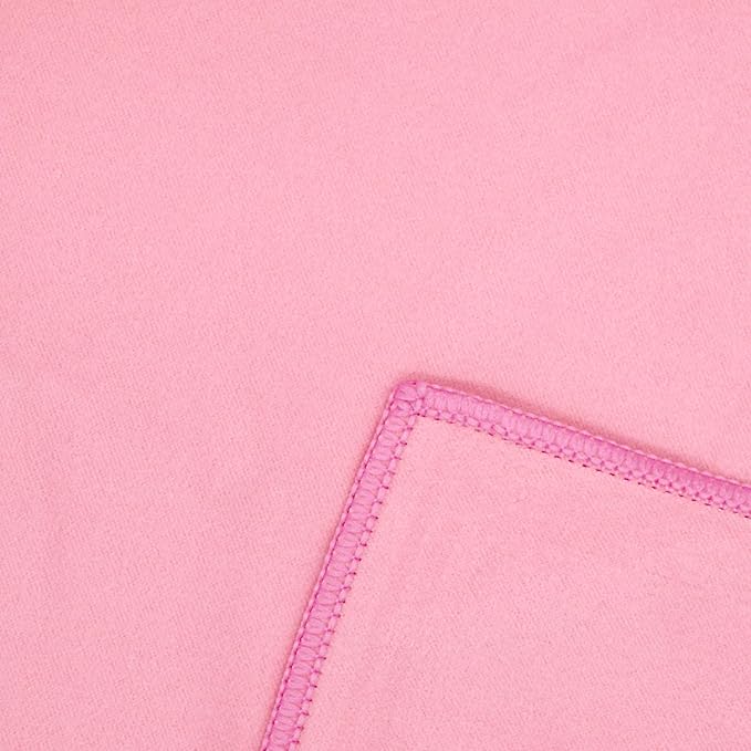 Eunzel Hot Yoga Towel Non Slip Yoga Mat Towel Non-Slip Sweat Absorbent Microfiber Towel for Hot Yoga, Pilates and Workout 72" x 26.5", Pink