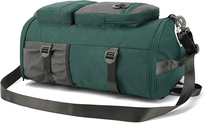 Kalesi Gym Duffle Bag Backpack 4-Way Waterproof with Shoes Compartment for travel Sport Hiking laptop (Green)