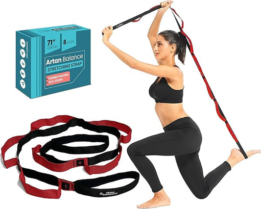 Stretching Straps for Flexibility, Balance, and Leg Stretching – Multiple Styles for Yoga, Ballet, Dance, Gymnastics & Physical Therapy