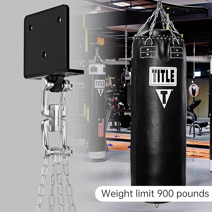 Heavy Bag Hanger for Heavy Bag Beam Mount 360° Rotation Boxing Bag Ceiling Mount I-Beam Punching Bag Hanger Beam Mount Hooks Fit Hanging Punching Bags and Swings (700 LB Capacity)