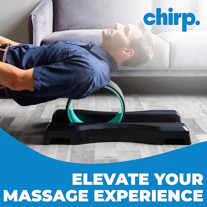 Chirp Wheel Base - No Balance Needed, Stability & Support for Rollers, Achieve Deep & Satisfying Massages, Back Pain, Reliable Design, Compatible with All Chirp Models Except XL (Wheels Not Included)