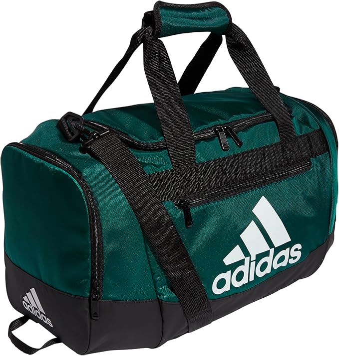adidas Unisex Defender 4.0 Gym Duffel Bag for Men and Women, Team Dark Green, Small (38L)