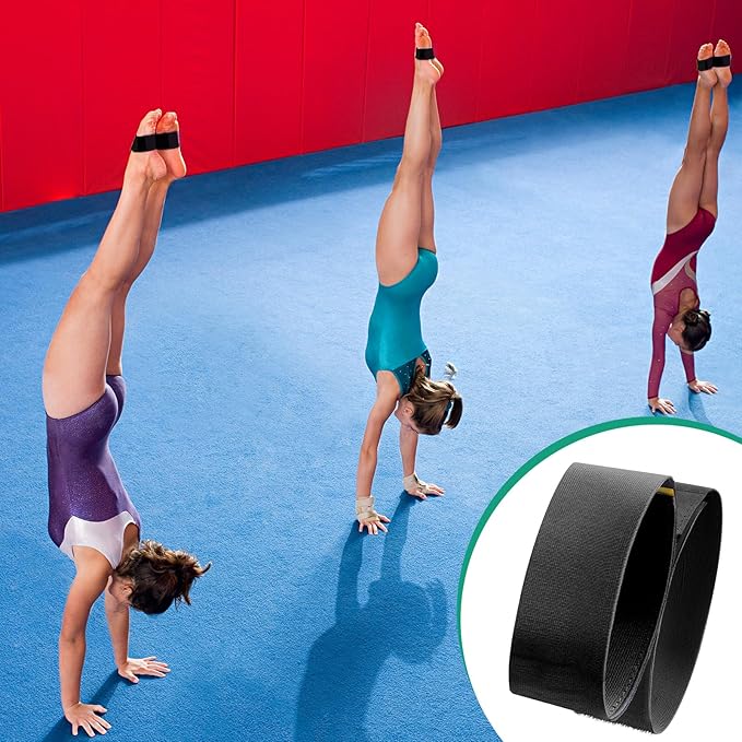 Shappy 2 Pairs Gymnastics Sticky Toes Tumbling Equipment, Cheer Coach Essentials, Back Handspring Helper for Stunt Coach, Athlete Adjustable Bands, Help Training Back Flip Tuck
