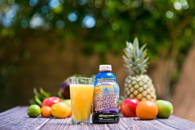 48-Hour Miracle Fruit Juice Cleanse Diet 2-Pack, Detox Cleanse for Weight Loss & Rejuvenation, Food Replacement, Fast Acting Diet, Weight Loss Drink, 32 Fl. Oz.