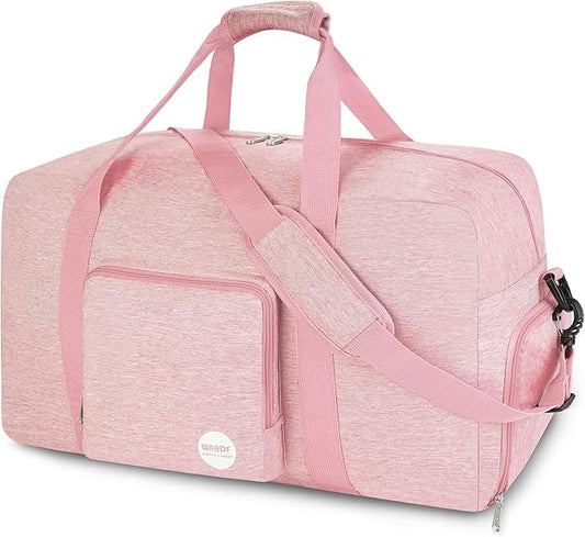 WANDF Foldable Travel Duffel Bag 60-120L Duffle Carry on for Women and Men