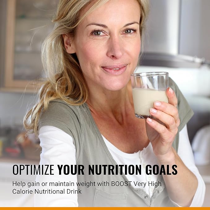 Boost Very High Calorie Vanilla Nutritional Drink – 22g Protein, 530 Nutrient Rich Calories, 8 Fl Oz (Pack of 24)