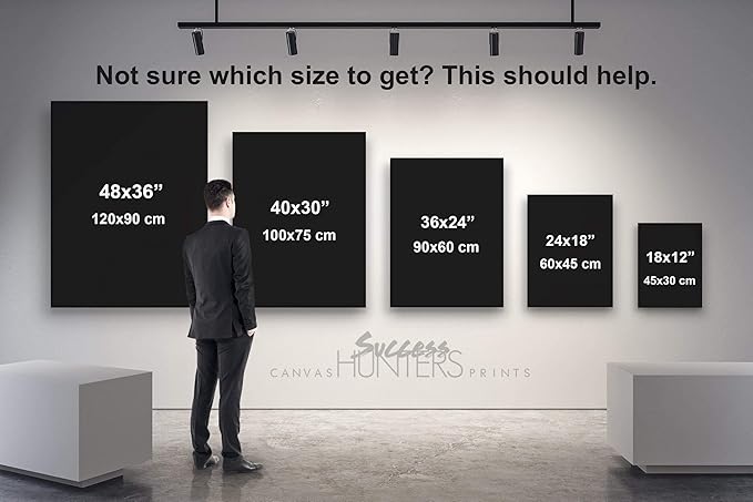SuccessHunters Luxury Gold Watch Canvas Print Office Wall Decoration Home Decor Modern Art Prints Inspiration Motivation Inspire Entrepreneur Quote Inspirational Motivational House Decal (40" x 30")