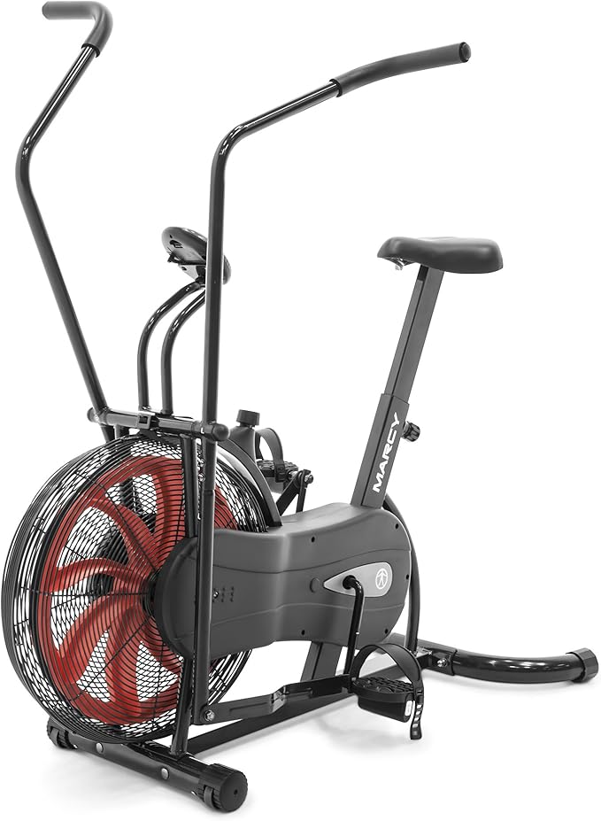 Marcy Air-Resistance Exercise Fan Bike With Dual Acction Handlebars