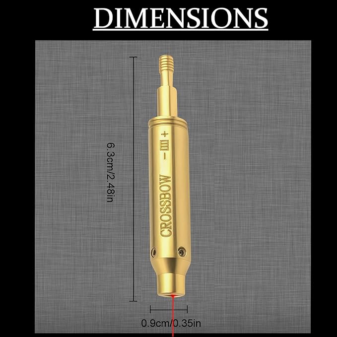 GOTICAL Archery Crossbow Bow Arrow Red Laser Sighting Tool Boresighter Bore Sight