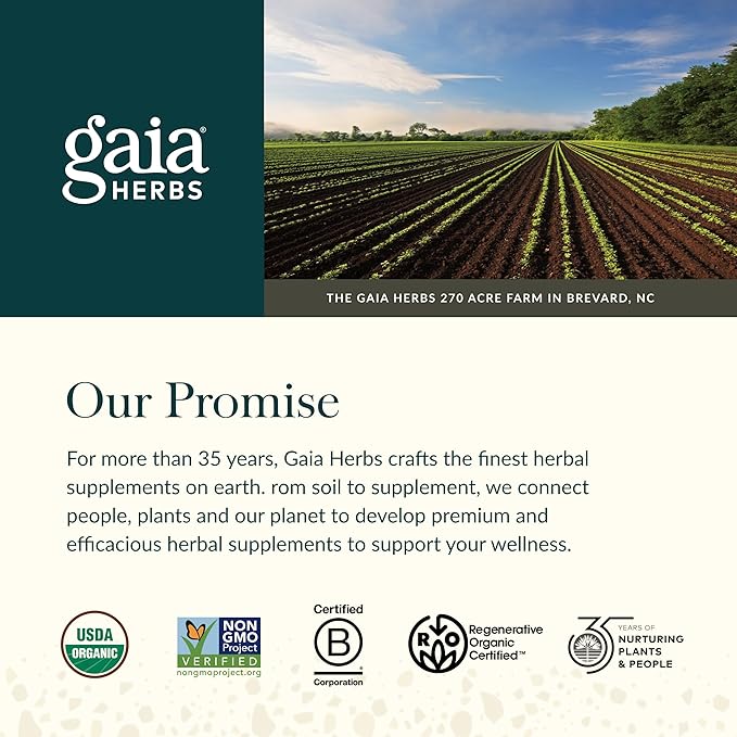 Gaia Herbs Thyroid Support - Made with Ashwagandha, Kelp, Brown Seaweed, and Schisandra to Support Healthy Metabolic Balance and Overall Well-Being - 120 Vegan Liquid Phyto-Capsules (40-Day Supply)