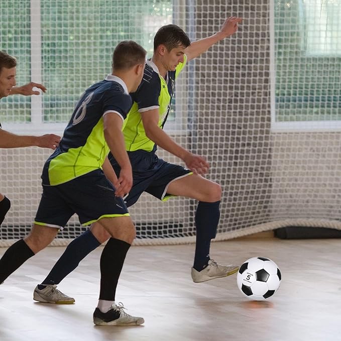 Sotiff 24 Pcs Size 5/4 Soccer Ball Bulk with 24 Pump Deflated Soccer Balls for Kids Teen Football Bulk for Game Training School Team Sports Adults Player Practice Outdoor