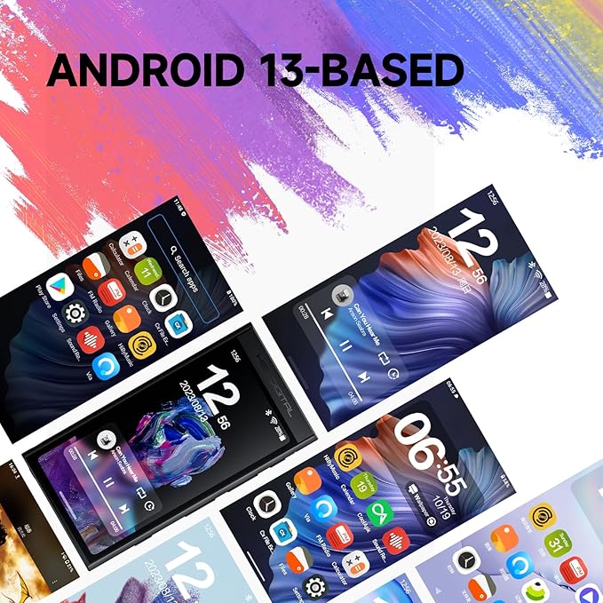 HiBy Digital M300 Android MP3 Player with Bluetooth and WiFi Streaming Player Android 13 Snapdragon 665 HiFi Audio (PCM/DSD) FM Radio Speaker Touchscreen 128GB + 2TB Expandable Storage