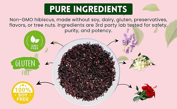 Attaya Hibiscus Tropical Herbal Tea Bags | Lowers Blood Pressure & Supports Heart Health | PCOS | Liver Health | Cholesterol | Antioxidants & Vitamin C | Caffeine Free | non-GMO | 35 Pyramid Tea Bags