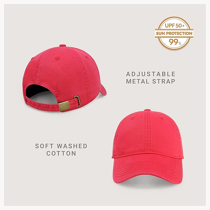 CHOK.LIDS Everyday Premium Dad Hat Unisex Cotton Baseball Cap for Men and Women Adjustable Lightweight Polo Style Curved Brim