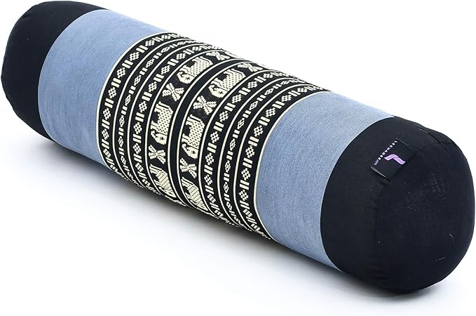 Leewadee Small Yoga Bolster – Shape-Retaining Cervical Neck Roll, Tube Pillow for Comfortable Reading, Kapok Filling, 22 x 6 x 6 inches