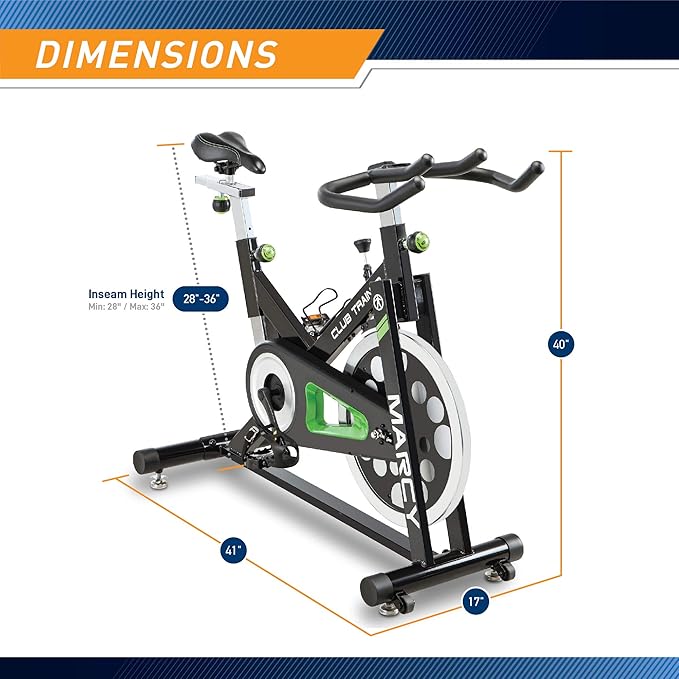 MARCY Club Revolution Bike Cycle Trainer for Cardio Exercise XJ-3220 Black