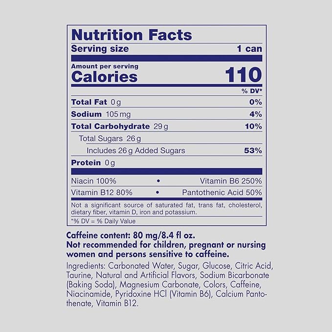 Red Bull Energy Drink with 80mg Caffeine plus Taurine & B Vitamins, 8.4 Fl Oz, 2 Packs of 12 Cans (Pack of 24)