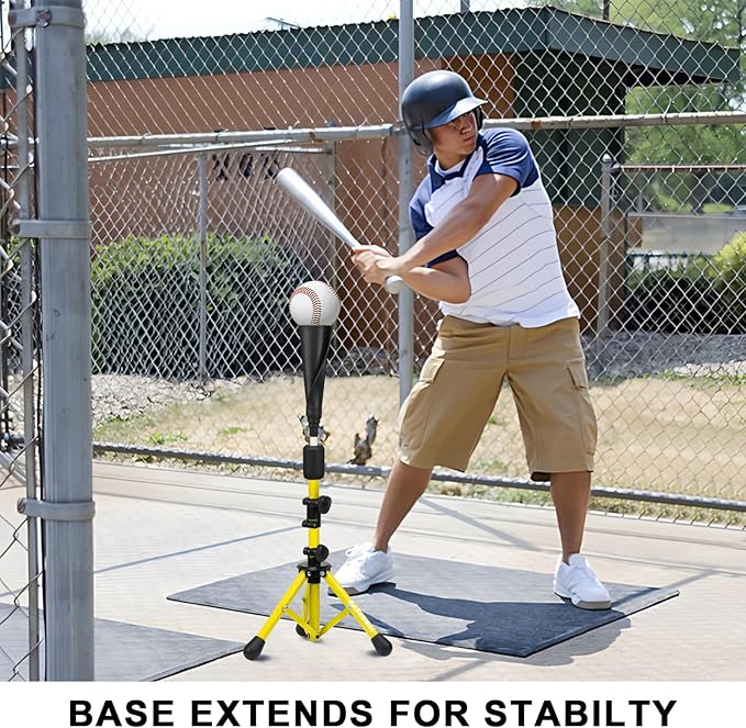 Baseball Tee for Kids,Batting Tee,Softball Tee,Youth Hitting Tee,Teeball Tee,Travel Tee,Easy Adjustable Height